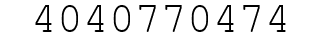 Number 4040770474.