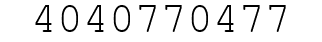 Number 4040770477.