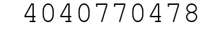 Number 4040770478.