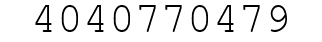 Number 4040770479.