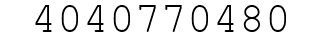 Number 4040770480.