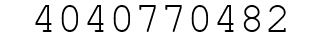 Number 4040770482.