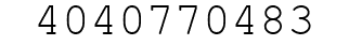 Number 4040770483.