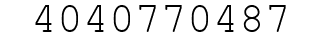 Number 4040770487.
