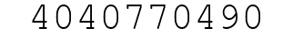 Number 4040770490.