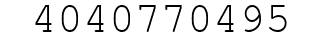 Number 4040770495.