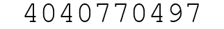Number 4040770497.