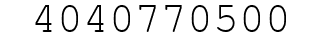 Number 4040770500.