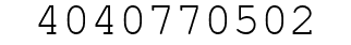 Number 4040770502.