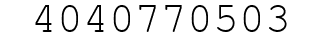 Number 4040770503.