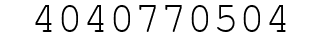 Number 4040770504.