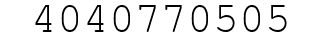 Number 4040770505.
