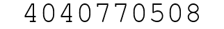 Number 4040770508.