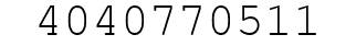 Number 4040770511.
