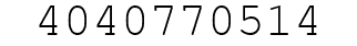 Number 4040770514.