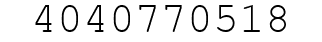 Number 4040770518.
