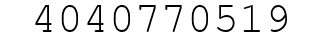 Number 4040770519.