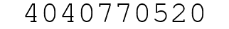 Number 4040770520.