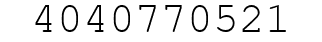 Number 4040770521.