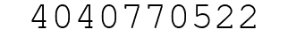 Number 4040770522.
