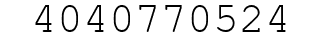 Number 4040770524.