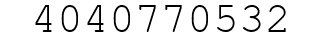 Number 4040770532.