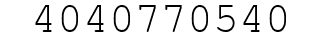 Number 4040770540.