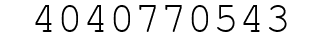 Number 4040770543.
