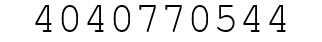 Number 4040770544.