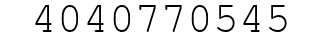 Number 4040770545.