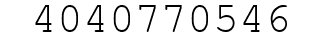 Number 4040770546.