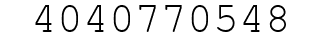 Number 4040770548.