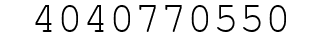 Number 4040770550.