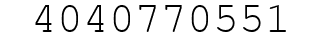 Number 4040770551.