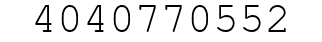 Number 4040770552.