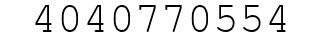 Number 4040770554.