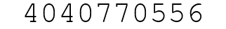 Number 4040770556.
