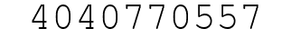 Number 4040770557.