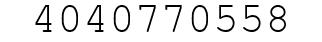 Number 4040770558.