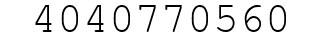 Number 4040770560.