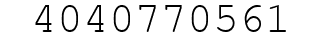 Number 4040770561.