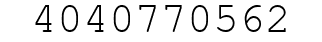 Number 4040770562.