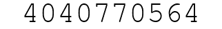 Number 4040770564.