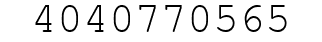 Number 4040770565.