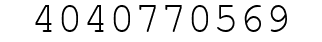 Number 4040770569.
