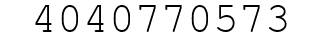 Number 4040770573.