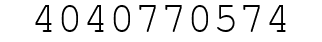Number 4040770574.