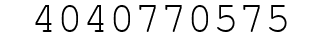Number 4040770575.