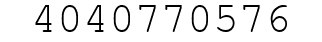 Number 4040770576.