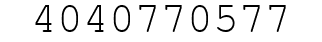 Number 4040770577.